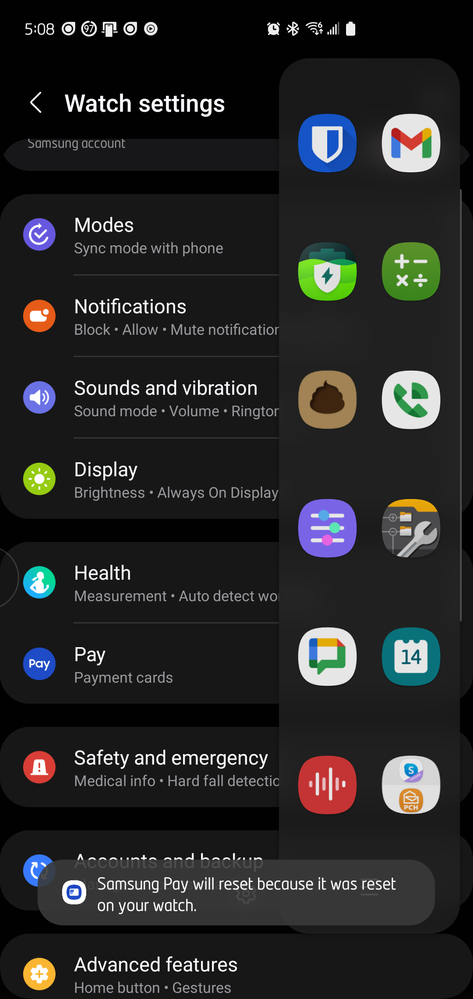 Galaxy Watch 5 Samsung Pay error.png